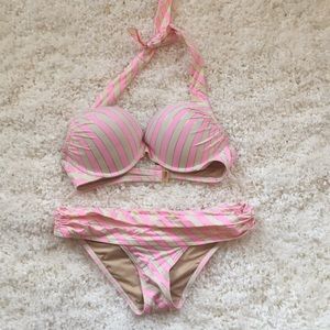 BRAND NEW! Victoria’s Secret pink push up bikini!!